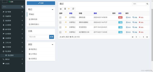 基于ssm springboot mysql bootstrap的oa在線辦公自動化管理系統(tǒng)